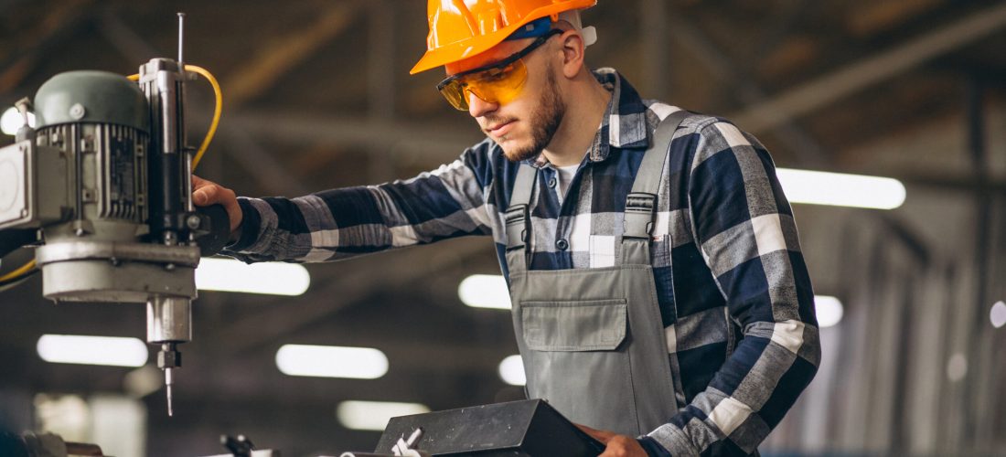 Male worker at a factory